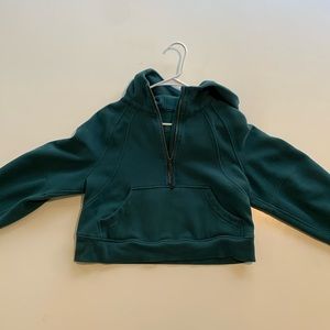 Half zip cropped scuba hoodie lululemon